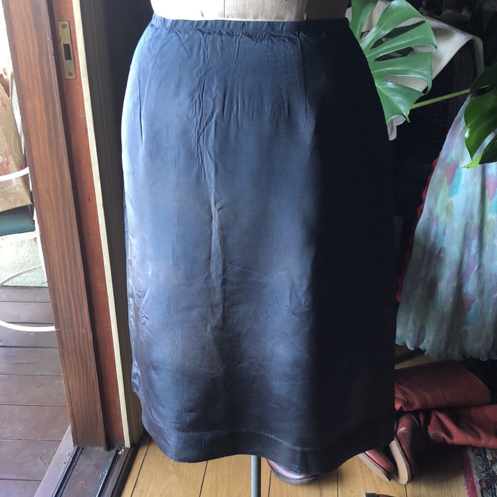 Slate grey vintage 1960 half pencil slip for skirt